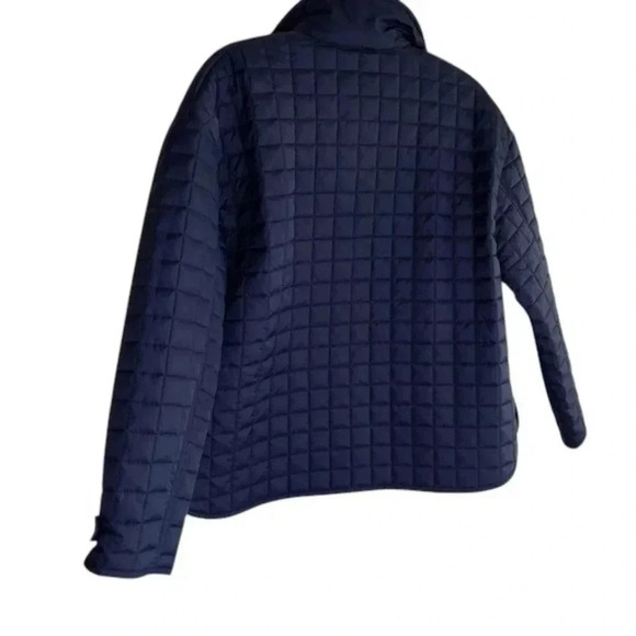 Hudson North Square Quilt Polyfill Navy  Oversized Jacket Size Small - Picture 4 of 10